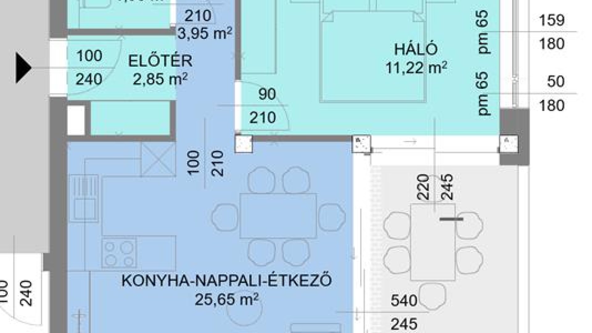 B épület Fsz. 2/2-es lakás